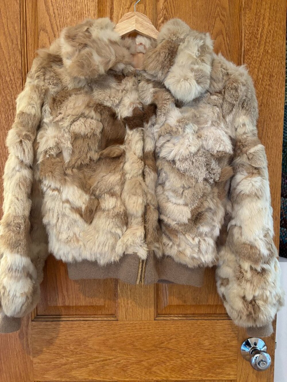 VINTAGE RABBIT CROPPED JACKET L